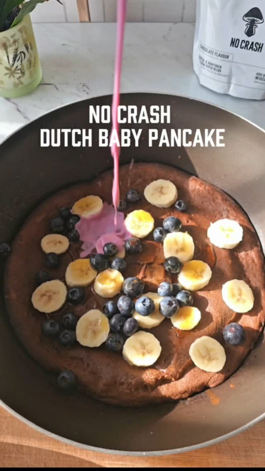 No Crash Dutch Baby Pancake Recipe | Adaptogenic Sweet Yorkshire Pudding
