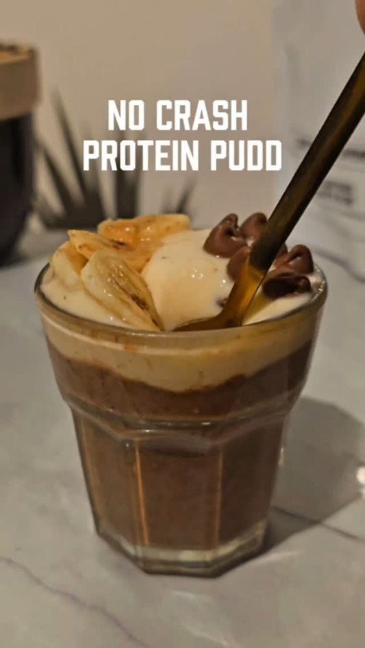 No Crash Protein Pudd Recipe | High Protein Chocolate Chia Pudding