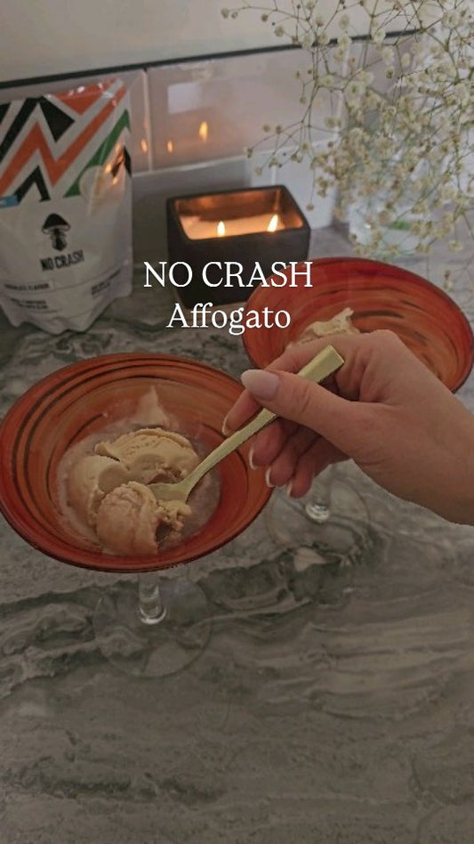 Functional NO CRASH Affogato Recipe | Healthy Mushroom Dessert