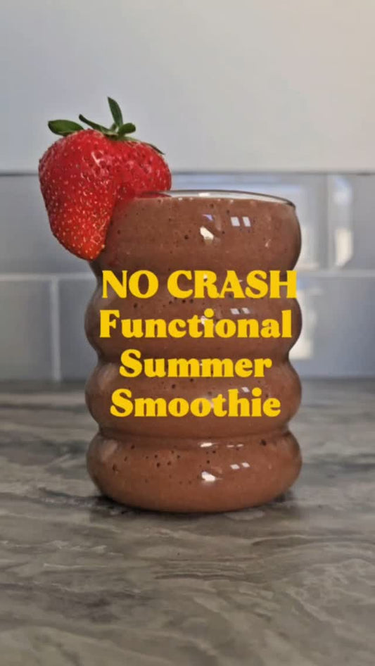 NO CRASH Functional Summer Smoothie Recipe | Healthy Adaptogenic Drink