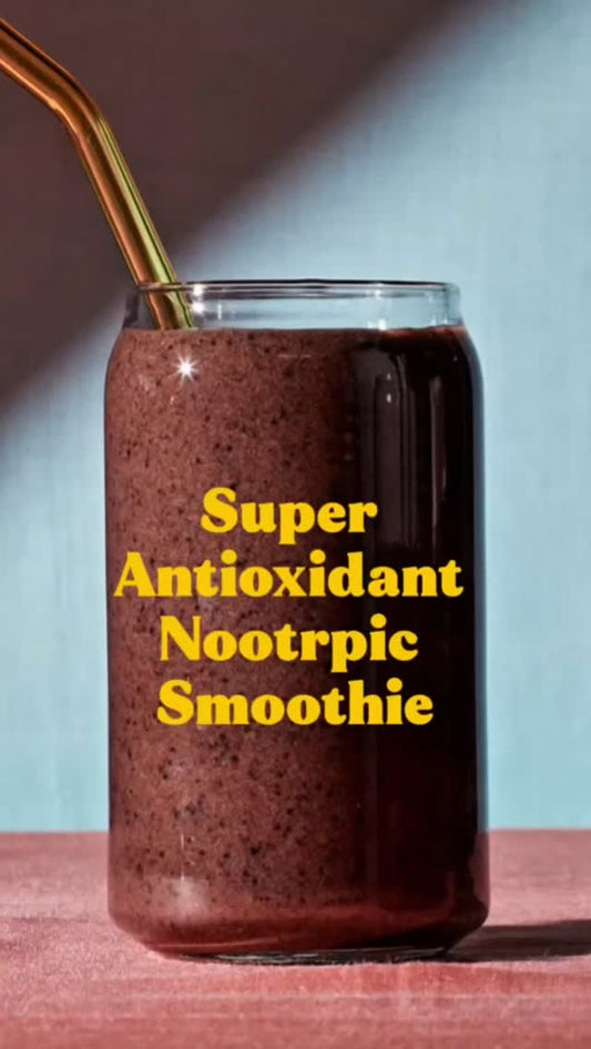 No Crash Antioxidant Nootropic Smoothie Recipe | Brain & Body Boost