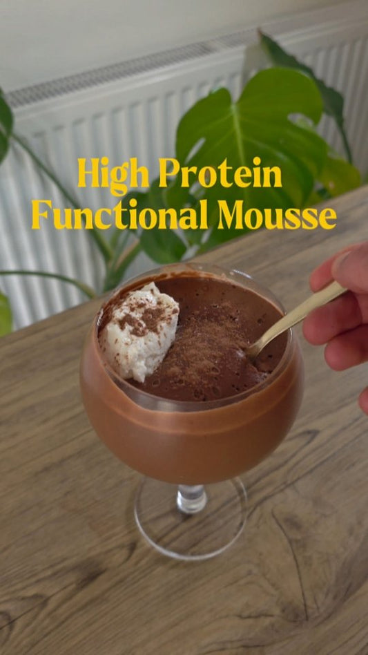 High Protein Functional Chocolate Mousse Recipe | No Crash Adaptogenic Dessert