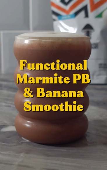 Marmite, PB & Banana NO CRASH Smoothie Recipe | Unique Functional Energy Boost