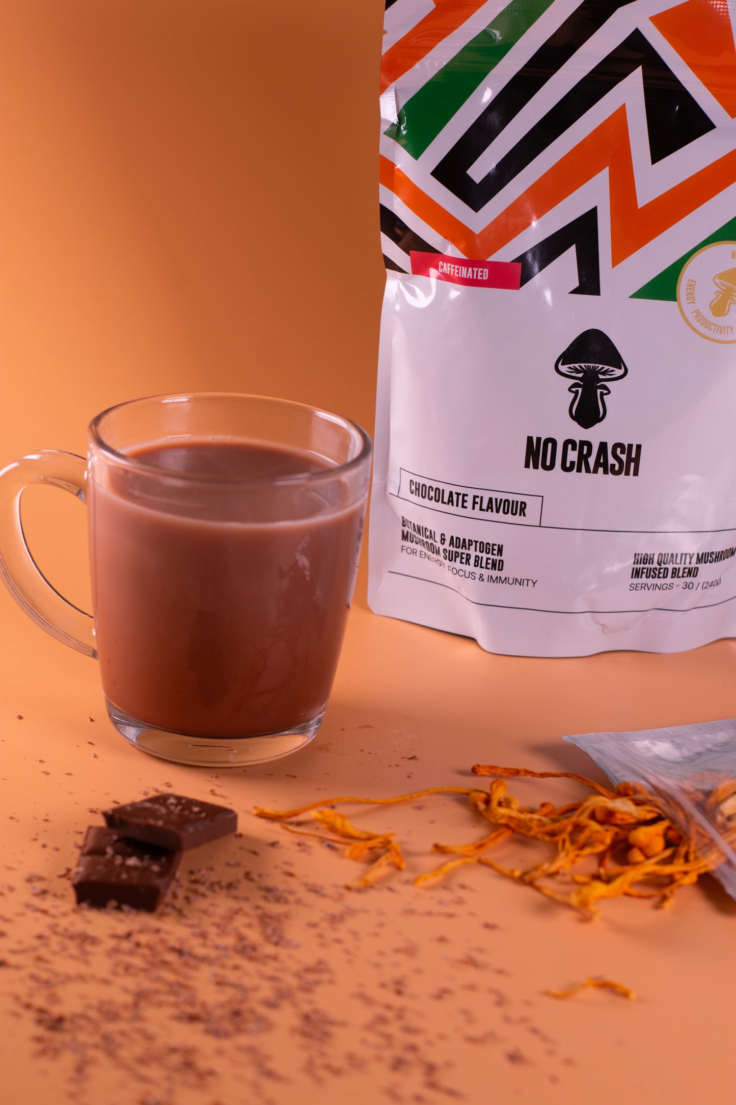 Functional Mushroom Cocoa Drink (Chocolate Flavour) - Mix Bundle