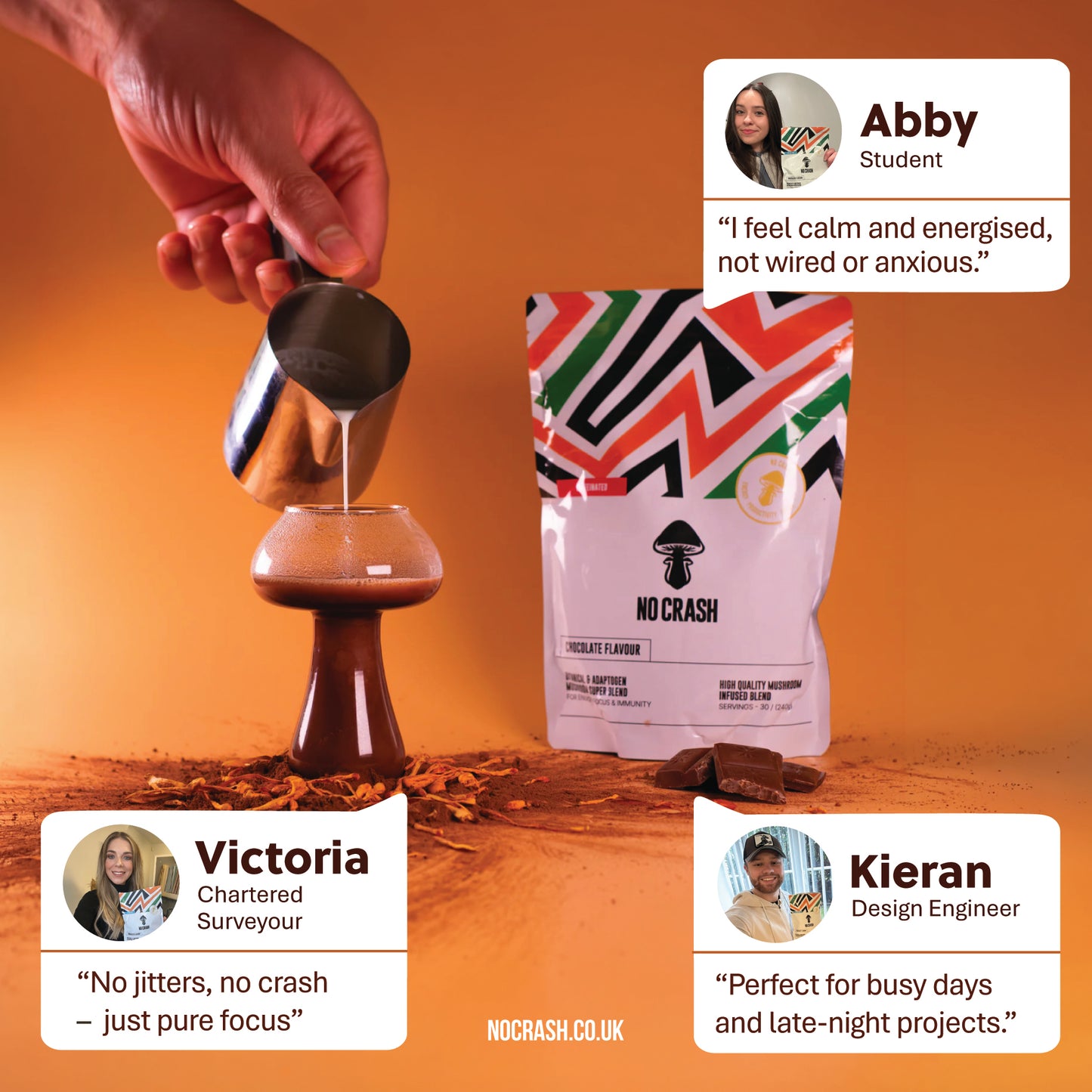 NoCrash (Hot Chocolate Flavour) - Starter Pack