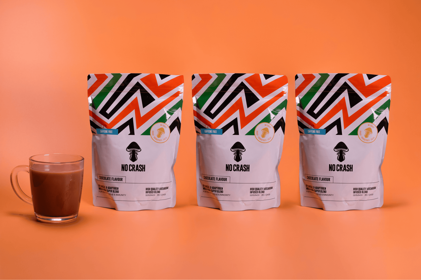 Functional Mushroom Cocoa (Chocolate Flavour) x 2 - Caffeine Free